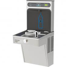 Elkay HTHB-HVRGRN8-WF - Halsey Taylor HydroBoost Bottle Filling Station, & Single Vandal-Resistant Cooler, High Effici