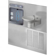 Elkay HTHBWF-OVL-RF - Halsey Taylor HydroBoost Retrofit Bottle Filling Station, & OVL-II Fountain, Filtered 8 GPH St