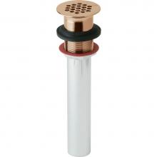 Elkay LK174LO-CU - 1-1/2'' Drain Fitting CuVerro Antimicrobial Copper with Perforated Grid and Tailpiece