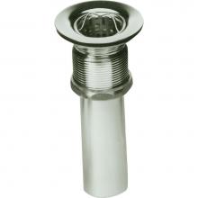 Elkay LK36 - Drain Fitting 2'' Nickel Plated Brass Body with Deep Stainless Steel Strainer Basket