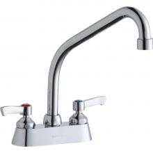 Elkay LK406HA08L2 - 4'' Centerset with Exposed Deck Faucet with 8'' High Arc Spout 2'' L
