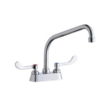 Elkay LK406HA10T6 - 4'' Centerset with Exposed Deck Faucet with 10'' High Arc Spout 6''