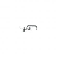 Elkay LK406TS08T4 - 4'' Centerset with Exposed Deck Faucet with 8'' Tube Spout 4'' Wrist