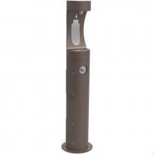 Elkay 4400BFFRKBRN - Halsey Taylor Outdoor HydroBoost Bottle Filling Station, Pedestal Non-Filtered Non-Refrigerated Fr
