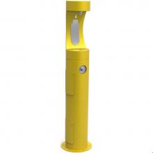 Elkay LK4400BFFRKYLW - Outdoor ezH2O Bottle Filling Station Pedestal, Non-Filtered Non-Refrigerated Freeze Resistant Yell