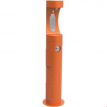 Elkay LK4400BFORN - Outdoor ezH2O Bottle Filling Station Pedestal, Non-Filtered Non-Refrigerated Orange