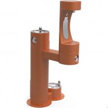Elkay 4420BF1LDBFRKTER - Halsey Taylor Outdoor HydroBoost Bottle Filling Station,  Bi-Level w/ Pet Station Non-Filtered Non