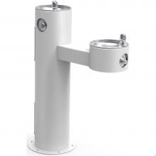 Elkay LK4420FRKWHT - Outdoor Fountain Bi-Level Pedestal Non-Filtered, Non-Refrigerated Freeze Resistant White