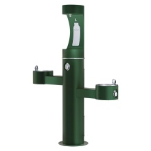 Elkay LK4430BF1UEVG - Outdoor ezH2O Upper Bottle Filling Station Tri-Level Pedestal Non-Filtered Non-Refrigerated Evergr