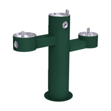 Elkay LK4430FRKEVG - Outdoor Fountain Tri-Level Pedestal Non-Filtered, Non-Refrigerated Evergreen