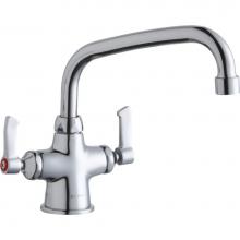 Elkay LK500AT08L2 - Single Hole with Concealed Deck Faucet with 8'' Arc Tube Spout 2'' Lever Handl