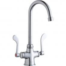 Elkay LK500GN05T4 - Single Hole with Concealed Deck Faucet with 5'' Gooseneck Spout 4'' Wristblade