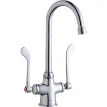 Elkay LK500GN05T6 - Single Hole with Concealed Deck Faucet with 5'' Gooseneck Spout 6'' Wristblade