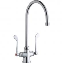 Elkay LK500GN08T6 - Single Hole with Concealed Deck Faucet with 8'' Gooseneck Spout 6'' Wristblade