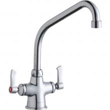 Elkay LK500HA08L2 - Single Hole with Concealed Deck Faucet with 8'' High Arc Spout 2'' Lever Handl