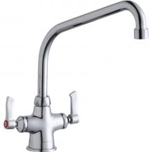 Elkay LK500HA10L2 - Single Hole with Concealed Deck Faucet with 10'' High Arc Spout 2'' Lever Hand