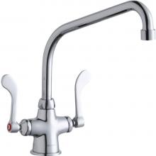 Elkay LK500HA10T4 - Single Hole with Concealed Deck Faucet with 10'' High Arc Spout 4'' Wristblade