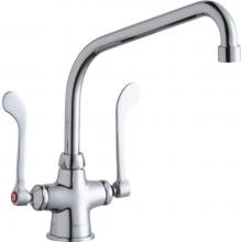 Elkay LK500HA10T6 - Single Hole with Concealed Deck Faucet with 10'' High Arc Spout 6'' Wristblade