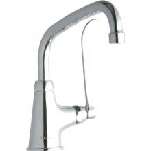 Elkay LK535AT08T6 - Single Hole with Single Control Faucet with 8'' Arc Tube Spout 6'' Wristblade