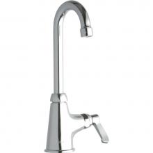 Elkay LK535GN04L2 - Single Hole with Single Control Faucet with 4'' Gooseneck Spout 2'' Lever Hand