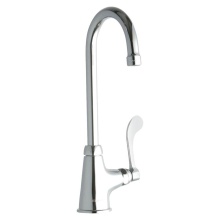 Elkay LK535GN05T4 - Single Hole with Single Control Faucet with 5'' Gooseneck Spout 4'' Wristblade