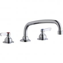Elkay LK800AT10L2 - 8'' Centerset with Concealed Deck Faucet with 10'' Arc Tube Spout 2'&apos