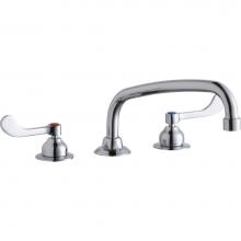 Elkay LK800AT10T4 - 8'' Centerset with Concealed Deck Faucet with 10'' Arc Tube Spout 4'&apos