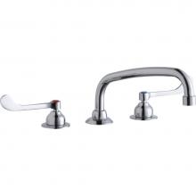 Elkay LK800AT10T6 - 8'' Centerset with Concealed Deck Faucet with 10'' Arc Tube Spout 6'&apos