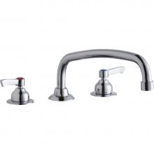 Elkay LK800AT12L2 - 8'' Centerset with Concealed Deck Faucet with 12'' Arc Tube Spout 2'&apos