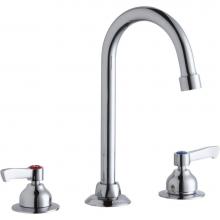 Elkay LK800GN05L2 - 8'' Centerset with Concealed Deck Faucet with 5'' Gooseneck Spout 2'&apos