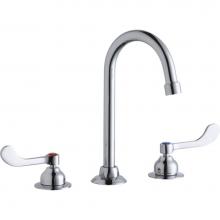 Elkay LK800GN05T4 - 8'' Centerset with Concealed Deck Faucet with 5'' Gooseneck Spout 4'&apos