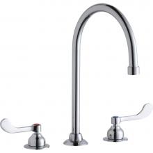 Elkay LK800GN08T4 - 8'' Centerset with Concealed Deck Faucet with 8'' Gooseneck Spout 4'&apos