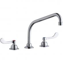 Elkay LK800HA10T4 - 8'' Centerset with Concealed Deck Faucet with 10'' High Arc Spout 4'&apos