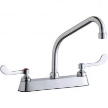 Elkay LK810HA08T4 - 8'' Centerset with Exposed Deck Faucet with 8'' High Arc Spout 4'' W