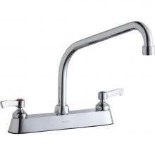 Elkay LK810HA10L2 - 8'' Centerset with Exposed Deck Faucet with 10'' High Arc Spout 2''