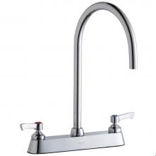 Elkay LK810LGN08L2 - 8'' Centerset with Exposed Deck Laminar Flow Faucet with 8'' Gooseneck Spout 2