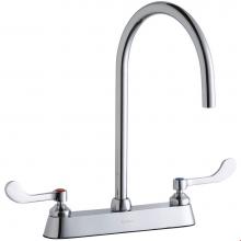 Elkay LK810LGN08T4 - 8'' Centerset with Exposed Deck Laminar Flow Faucet with 8'' Gooseneck Spout 4