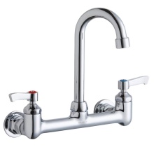 Elkay LK940GN04L2H - Scrub/Handwash 8'' Centerset Wall Mount Faucet with 4'' Gooseneck Spout 2&apos