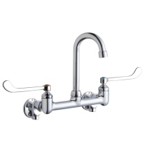 Elkay LK940GN04T6S - Scrub/Handwash 8'' Centerset Wall Mount Faucet w/4'' Gooseneck Spout 6'&a