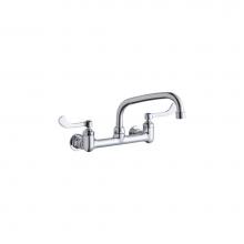 Elkay LK940TS08T4H - Foodservice 8'' Centerset Wall Mount Faucet with 8'' Tube Spout 4''
