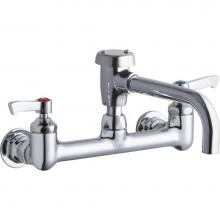 Elkay LK940VS07L2H - Service/Utility 8'' Centerset Wall Mount Faucet w/7'' Vented Spout 2'&apo