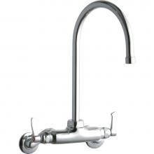 Elkay LK945GN08L2T - Foodservice 3-8'' Adjustable Centers Wall Mount Faucet w/8'' Gooseneck Spout 2