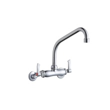 Elkay LK945HA08L2T - Foodservice 3-8'' Adjustable Centers Wall Mount Faucet w/8'' High Arc Spout 2&