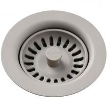 Elkay LKQS35GR - Polymer Drain Fitting with Removable Basket Strainer and Rubber Stopper Greige