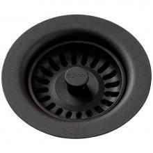 Elkay LKQS35MC - Polymer Drain Fitting with Removable Basket Strainer and Rubber Stopper Mocha