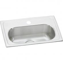 Elkay LMR20133 - Lustertone Classic Stainless Steel 19-1/2'' x 13'' x 6-1/8'', 3-Hole