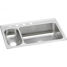 Elkay LMR33224 - Lustertone Classic Stainless Steel 33'' x 22'' x 7-7/8'', 4-Hole 30/