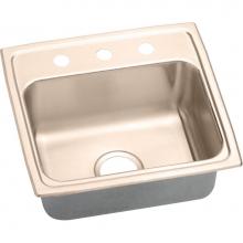 Elkay LR19190-CU - CuVerro Antimicrobial Copper 19-1/2'' x 19'' x 7-1/2'', Single Bowl