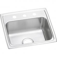 Elkay LR19193 - Lustertone Classic Stainless Steel 19-1/2'' x 19'' x 7-1/2'', 3-Hole