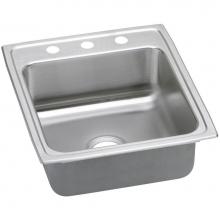 Elkay DLRQ2022103 - Lustertone Classic Stainless Steel 19-1/2'' x 22'' x 10-1/8'', 3-Hol